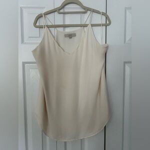 LOFT Cream Camisole Top, Size XL